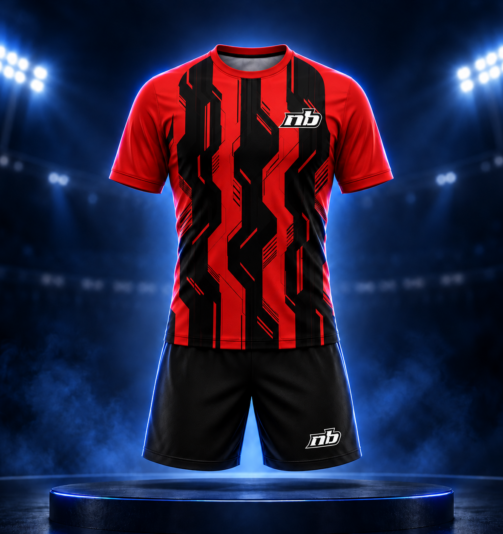 Angular navy football kit under stadium lights-2